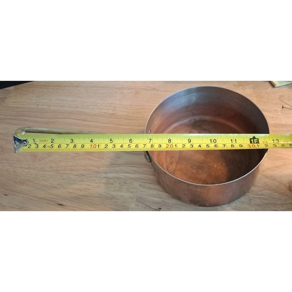 Vintage Copper Saucepan 6.5
